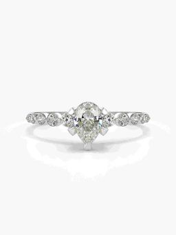 Valanova - Silver Hallmarked 9K Gold and Certified Lab Grown Diamond 0.72Cts Ring
