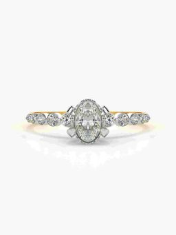 Valanova - Hallmarked 9K Gold and Certified Lab Grown Diamond 0.64Cts Ring