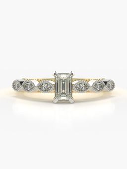 Valanova - Hallmarked 9K Gold and Certified Lab Grown Diamond 0.83Cts Ring