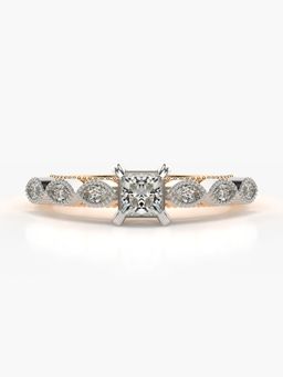 Valanova - Rose-Gold Hallmarked 9K Gold and Certified Lab Grown Diamond 0.63Cts Ring