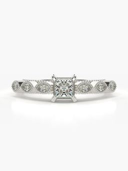 Valanova - Silver Hallmarked 9K Gold and Certified Lab Grown Diamond 0.63Cts Ring