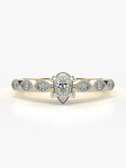 Valanova - Hallmarked 9K Gold and Certified Lab Grown Diamond 0.68Cts Ring