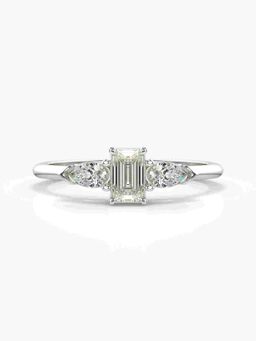 Valanova - Silver Hallmarked 9K Gold and Certified Lab Grown Diamond 0.72Cts Ring