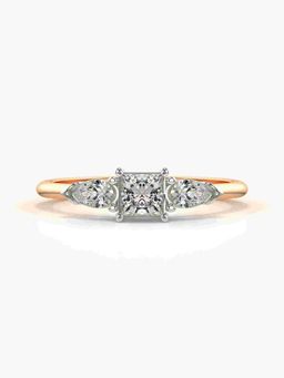 Valanova - Rose-Gold Hallmarked 9K Gold and Certified Lab Grown Diamond 0.52Cts Ring