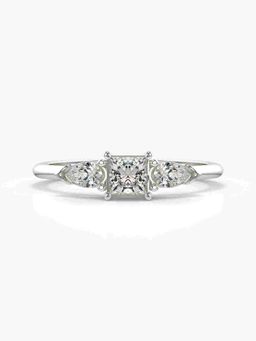 Valanova - Silver Hallmarked 9K Gold and Certified Lab Grown Diamond 0.52Cts Ring