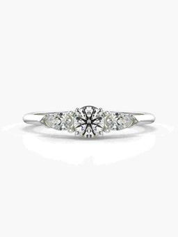 Valanova - Silver Hallmarked 9K Gold and Certified Lab Grown Diamond 0.52Cts Ring