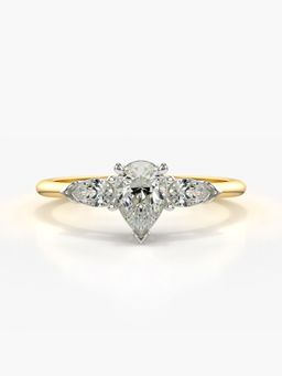 Valanova - Hallmarked 9K Gold and Certified Lab Grown Diamond 0.57Cts Ring