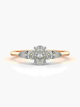 Valanova - Rose-Gold Hallmarked 9K Gold and Certified Lab Grown Diamond 0.52Cts Ring