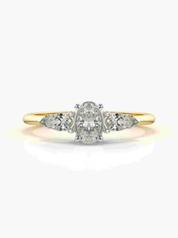 Valanova - Hallmarked 9K Gold and Certified Lab Grown Diamond 0.52Cts Ring