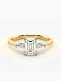 Valanova - Hallmarked 9K Gold and Certified Lab Grown Diamond 0.96Cts Ring