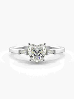 Valanova - Silver Hallmarked 9K Gold and Certified Lab Grown Diamond 0.81Cts Ring