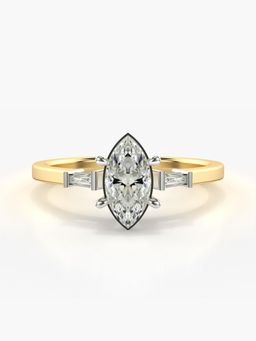 Valanova - Hallmarked 9K Gold and Certified Lab Grown Diamond 0.71Cts Ring