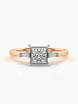 Valanova - Rose-Gold Hallmarked 9K Gold and Certified Lab Grown Diamond 0.76Cts Ring