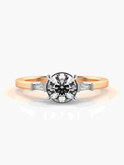 Valanova - Rose-Gold Hallmarked 9K Gold and Certified Lab Grown Diamond 0.86Cts Ring