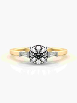 Valanova - Hallmarked 9K Gold and Certified Lab Grown Diamond 0.86Cts Ring