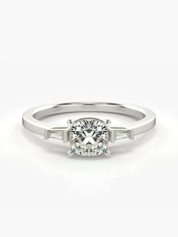 Valanova - Silver Hallmarked 9K Gold and Certified Lab Grown Diamond 0.81Cts Ring