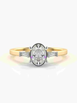 Valanova - Hallmarked 9K Gold and Certified Lab Grown Diamond 0.71Cts Ring