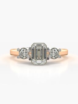 Valanova - Rose-Gold Hallmarked 9K Gold and Certified Lab Grown Diamond 1.18Cts Ring