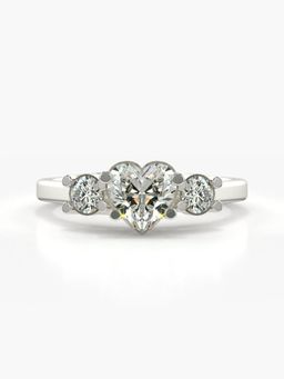 Valanova - Silver Hallmarked 9K Gold and Certified Lab Grown Diamond 1.03Cts Ring