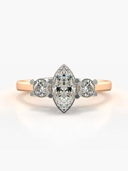 Valanova - Rose-Gold Hallmarked 9K Gold and Certified Lab Grown Diamond 0.93Cts Ring