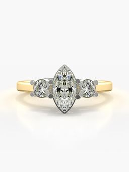 Valanova - Hallmarked 9K Gold and Certified Lab Grown Diamond 0.93Cts Ring