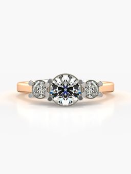 Valanova - Rose-Gold Hallmarked 9K Gold and Certified Lab Grown Diamond 1.08Cts Ring