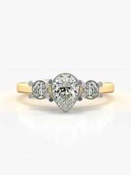 Valanova - Hallmarked 9K Gold and Certified Lab Grown Diamond 0.83Cts Ring