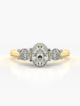 Valanova - Hallmarked 9K Gold and Certified Lab Grown Diamond 0.93Cts Ring