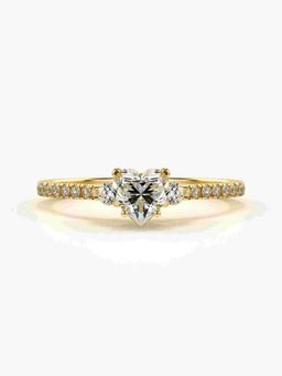Valanova - Hallmarked 9K Gold and Certified Lab Grown Diamond 0.76Cts Ring