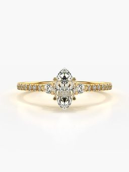 Valanova - Hallmarked 9K Gold and Certified Lab Grown Diamond 0.66Cts Ring
