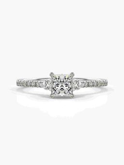 Valanova - Silver Hallmarked 9K Gold and Certified Lab Grown Diamond 0.56Cts Ring