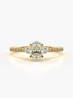 Valanova - Hallmarked 9K Gold and Certified Lab Grown Diamond 0.71Cts Ring