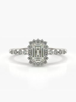 Valanova - Silver Hallmarked 9K Gold and Certified Lab Grown Diamond 1.10Cts Ring