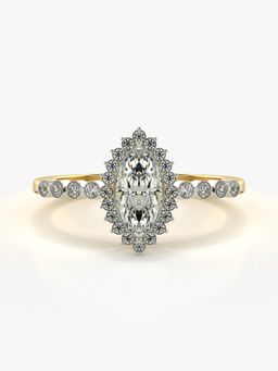 Valanova - Hallmarked 9K Gold and Certified Lab Grown Diamond 0.59Cts Ring