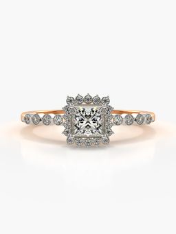 Valanova - Rose-Gold Hallmarked 9K Gold and Certified Lab Grown Diamond 0.48Cts Ring