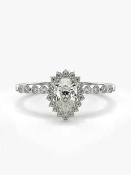 Valanova - Silver Hallmarked 9K Gold and Certified Lab Grown Diamond 0.48Cts Ring
