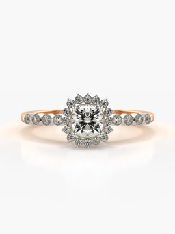 Valanova - Rose-Gold Hallmarked 9K Gold and Certified Lab Grown Diamond 0.66Cts Ring