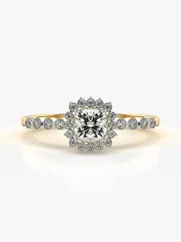 Valanova - Hallmarked 9K Gold and Certified Lab Grown Diamond 0.66Cts Ring
