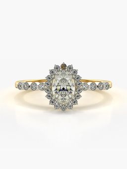 Valanova - Hallmarked 9K Gold and Certified Lab Grown Diamond 0.66Cts Ring