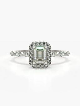 Valanova - Silver Hallmarked 9K Gold and Certified Lab Grown Diamond 0.95Cts Ring