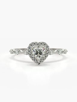 Valanova - Silver Hallmarked 9K Gold and Certified Lab Grown Diamond 0.73Cts Ring