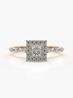 Valanova - Rose-Gold Hallmarked 9K Gold and Certified Lab Grown Diamond 0.75Cts Ring