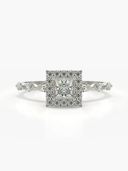 Valanova - Silver Hallmarked 9K Gold and Certified Lab Grown Diamond 0.75Cts Ring