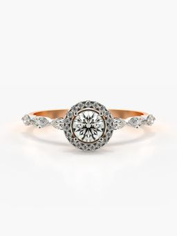 Valanova - Rose-Gold Hallmarked 9K Gold and Certified Lab Grown Diamond 0.71Cts Ring