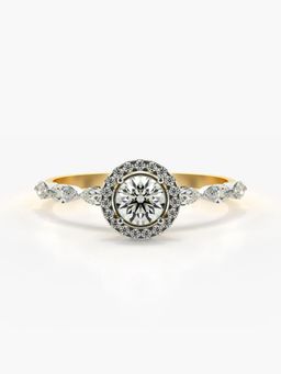 Valanova - Hallmarked 9K Gold and Certified Lab Grown Diamond 0.71Cts Ring