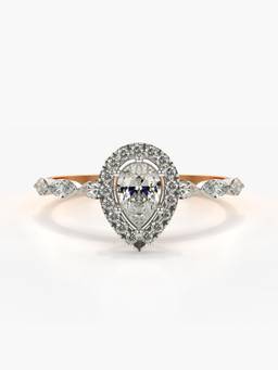 Valanova - Rose-Gold Hallmarked 9K Gold and Certified Lab Grown Diamond 0.79Cts Ring