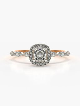 Valanova - Rose-Gold Hallmarked 9K Gold and Certified Lab Grown Diamond 0.93Cts Ring