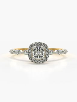Valanova - Hallmarked 9K Gold and Certified Lab Grown Diamond 0.93Cts Ring