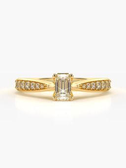 Valanova - Hallmarked 9K Gold and Certified Lab Grown Diamond 0.68Cts Ring