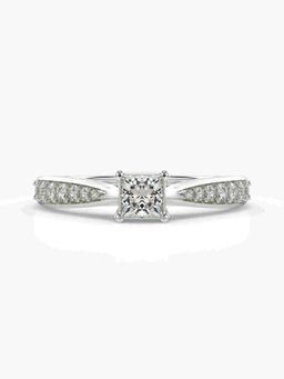 Valanova - Silver Hallmarked 9K Gold and Certified Lab Grown Diamond 0.48Cts Ring
